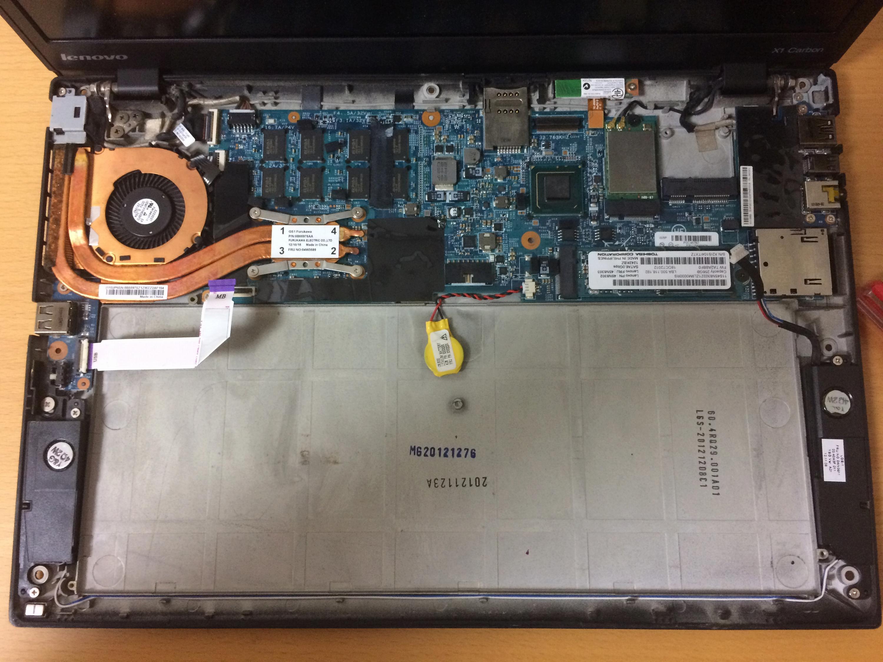 ThinkPad X1 Carbon (2012) のバッテリーを交換したけど何かとアレ | digitalbox